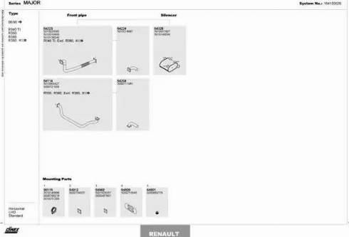 Dinex 164100026 - Система випуску ОГ autocars.com.ua