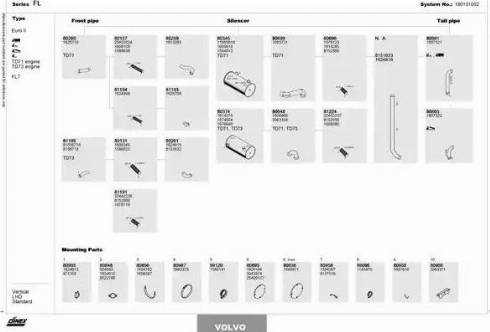 Dinex 180101002 - Система випуску ОГ autocars.com.ua