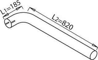 Dinex 21606 - Труба вихлопного газу autocars.com.ua