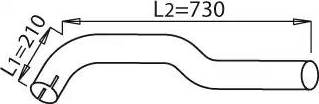 Dinex 21611 - Труба выхлопного газа avtokuzovplus.com.ua