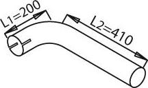 Dinex 21613 - Труба вихлопного газу autocars.com.ua