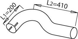 Dinex 21615 - Труба вихлопного газу autocars.com.ua