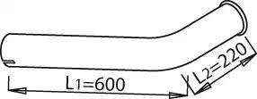 Dinex 21636 - Труба вихлопного газу autocars.com.ua
