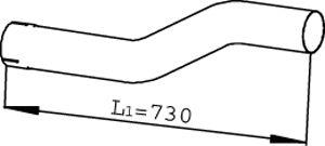 Dinex 22145 - Труба вихлопного газу autocars.com.ua