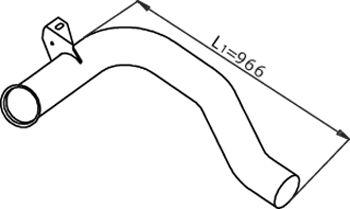Dinex 22157 - Труба вихлопного газу autocars.com.ua