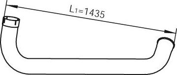Dinex 22712 - Труба вихлопного газу autocars.com.ua