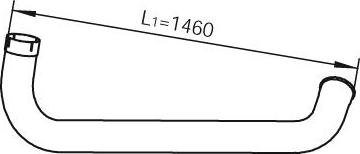 Dinex 22716 - Труба вихлопного газу autocars.com.ua