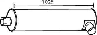 Dinex 28324 - Средний / конечный глушитель ОГ avtokuzovplus.com.ua