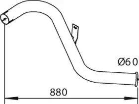 Dinex 28631 - Труба выхлопного газа autodnr.net