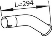 Dinex 28673 - Труба вихлопного газу autocars.com.ua