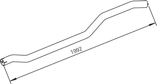 Dinex 28688 - Труба вихлопного газу autocars.com.ua