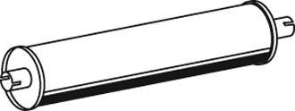 Dinex 29301 - Середній / кінцевий глушник ОГ autocars.com.ua