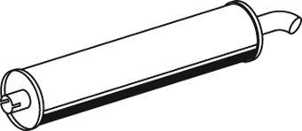Dinex 29305 - Середній / кінцевий глушник ОГ autocars.com.ua