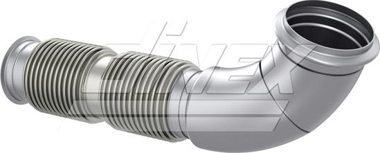 Dinex 2KA019 - Труба вихлопного газу autocars.com.ua