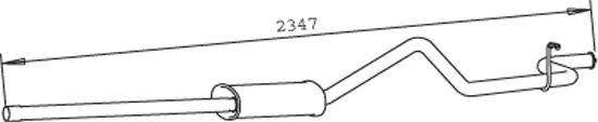 Dinex 32318 - Глушник вихлопних газів кінцевий autocars.com.ua