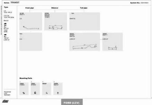 Dinex 329100001 - Система випуску ОГ autocars.com.ua