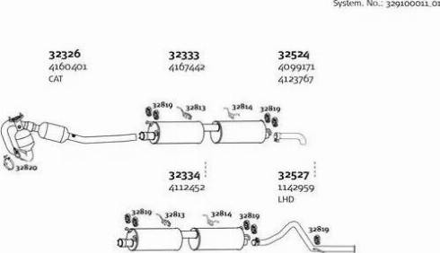 Dinex 329100011_01 - Система випуску ОГ autocars.com.ua