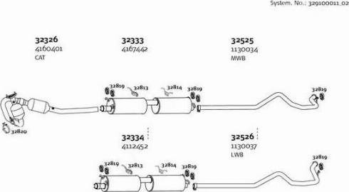 Dinex 329100011_02 - Система випуску ОГ autocars.com.ua
