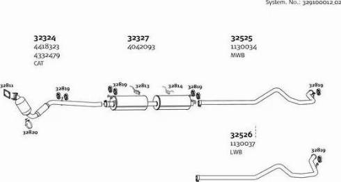 Dinex 329100012_02 - Система випуску ОГ autocars.com.ua