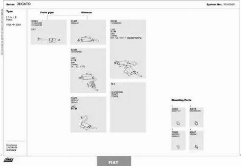 Dinex 333000001 - Система випуску ОГ autocars.com.ua