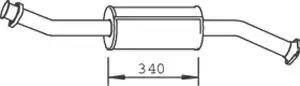 Dinex 33303 - Предглушітель вихлопних газів autocars.com.ua