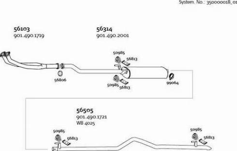 Dinex 350000018_01 - Система випуску ОГ autocars.com.ua
