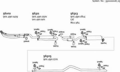 Dinex 350000018_05 - Система випуску ОГ autocars.com.ua