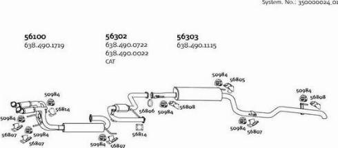 Dinex 350000024_01 - Система випуску ОГ autocars.com.ua