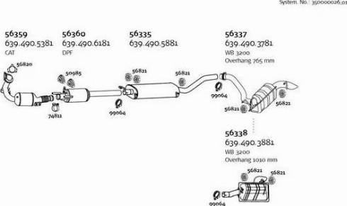 Dinex 350000026_01 - Система випуску ОГ autocars.com.ua