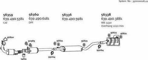 Dinex 350000026_02 - Система випуску ОГ autocars.com.ua