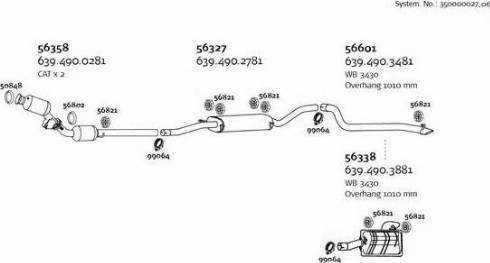 Dinex 350000027_06 - Система выпуска ОГ autodnr.net