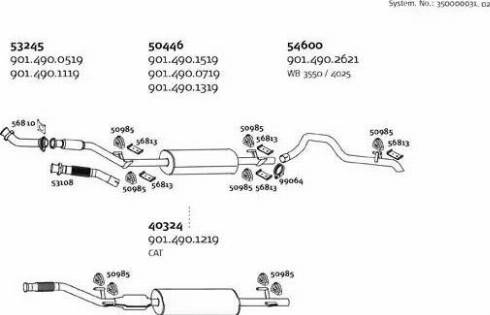 Dinex 350000031_02 - Система випуску ОГ autocars.com.ua