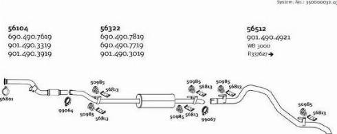 Dinex 350000032_03 - Система випуску ОГ autocars.com.ua