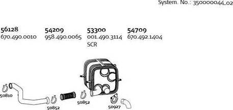 Dinex 350000044_02 - Система випуску ОГ autocars.com.ua