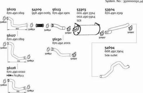 Dinex 350000050_06 - Система выпуска ОГ autodnr.net