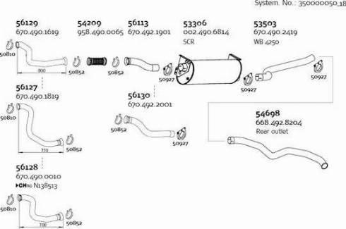 Dinex 350000050_18 - Система выпуска ОГ autodnr.net