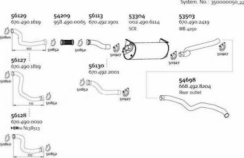 Dinex 350000050_22 - Система выпуска ОГ autodnr.net