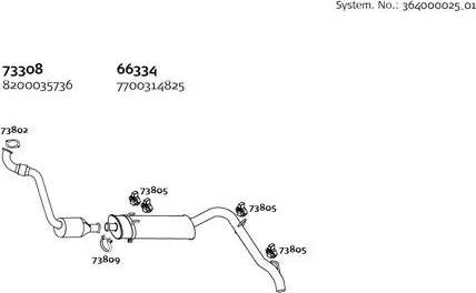 Dinex 364000025_01 - Система випуску ОГ autocars.com.ua