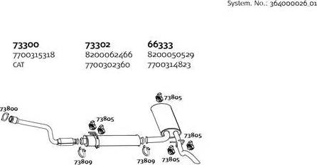 Dinex 364000026_01 - Система випуску ОГ autocars.com.ua