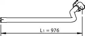 Dinex 36510 - Труба вихлопного газу autocars.com.ua