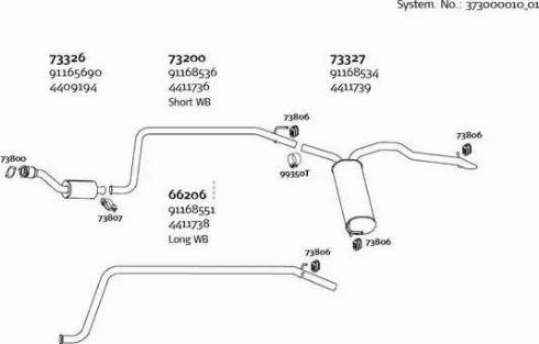 Dinex 373000010_01 - Система випуску ОГ autocars.com.ua