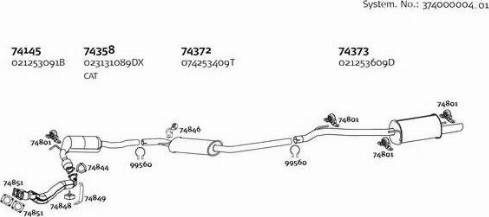 Dinex 374000004_01 - Система випуску ОГ autocars.com.ua