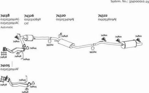 Dinex 374000010_03 - Система випуску ОГ autocars.com.ua