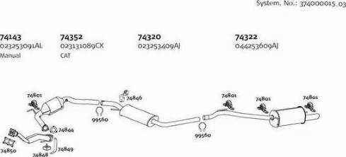 Dinex 374000015_03 - Система випуску ОГ autocars.com.ua