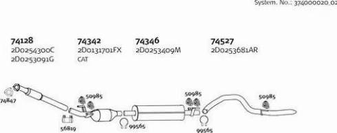 Dinex 374000020_02 - Система випуску ОГ autocars.com.ua