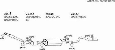 Dinex 374000020_06 - Система випуску ОГ autocars.com.ua