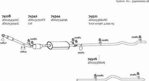 Dinex 374000020_08 - Система випуску ОГ autocars.com.ua