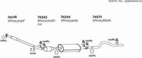 Dinex 374000022_02 - Система випуску ОГ autocars.com.ua