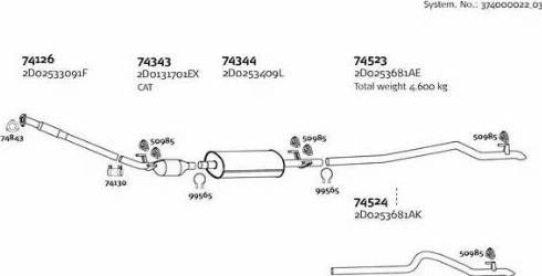 Dinex 374000022_03 - Система випуску ОГ autocars.com.ua