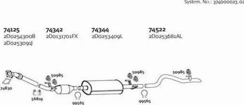 Dinex 374000023_02 - Система выпуска ОГ avtokuzovplus.com.ua